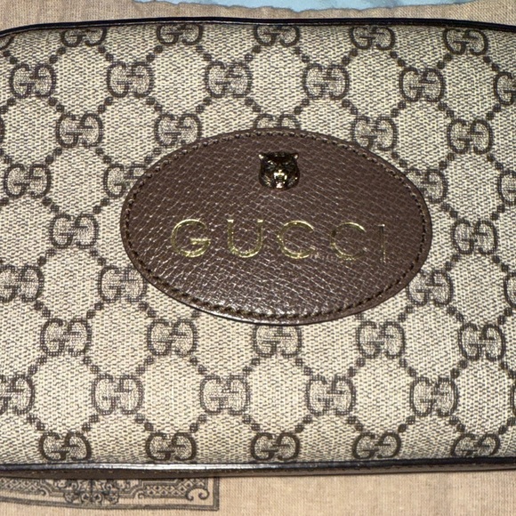 Gucci Supreme Monogram Web Neo Vintage crossbody unisex Authentic - Picture 6 of 16